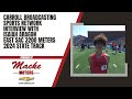 Carroll Broadcasting Sports Network interview with Isaiah Aragon of East Sac 3200 Meters 2024 State