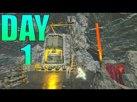 How A 20,000 Hour Duo Claims A Modded Lava Cave Day 1... | Ark PvP