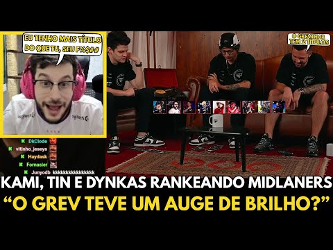 🚨 RANKING MIDLANERS! TINOWNS, DYNQUEDO AND KAMI - GREVTHAR REACTS AND COMMENTS ON @paingamingbr'S...