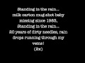 Billy Talent - Standing in the Rain LYRICS