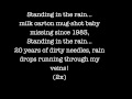Billy Talent - Standing in the Rain LYRICS 