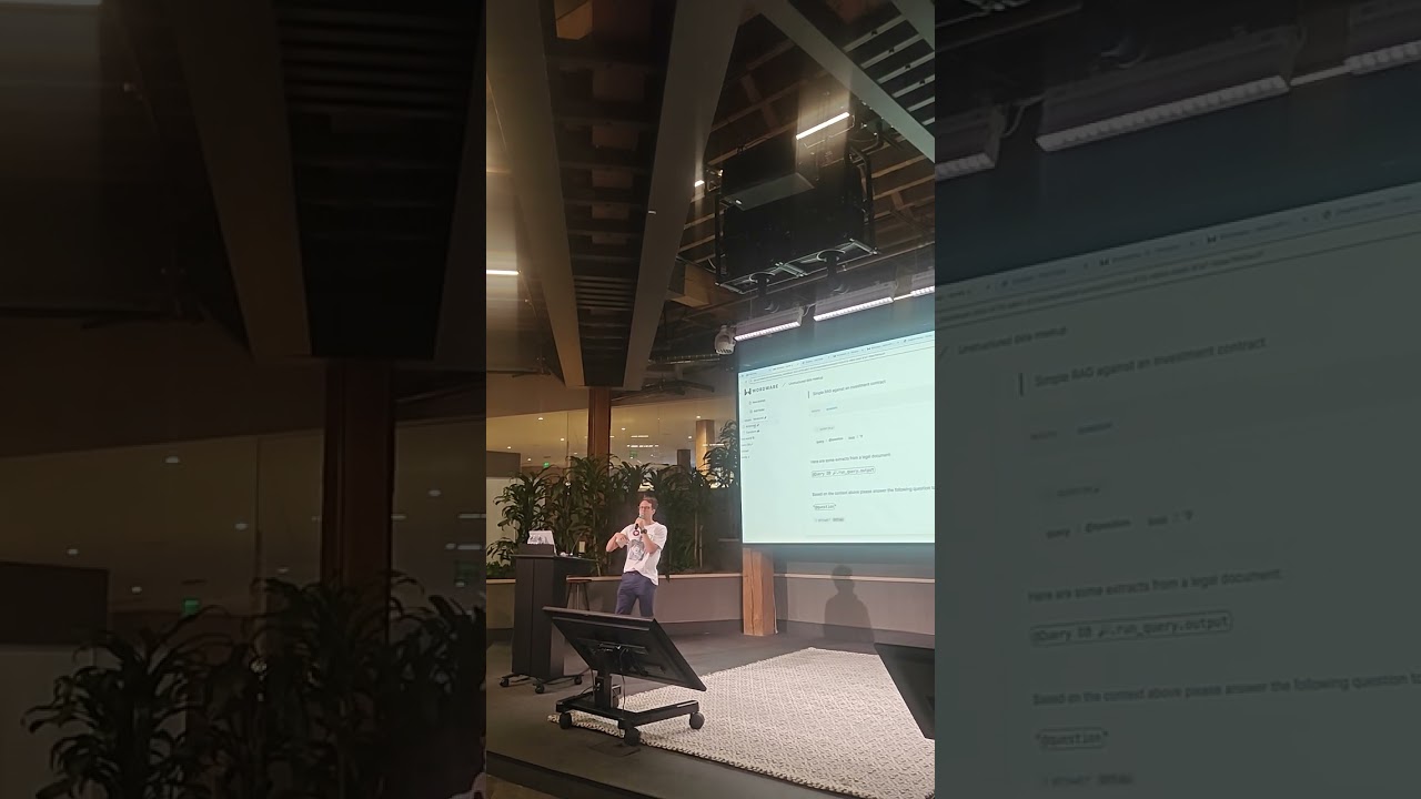 Robert Chandler, the CTO at Wordware speaking at GitHub