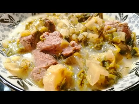 Fricassée d'agneau. à la grecque avec sauce avgolemono!!! Une recette grecque très facile!!!