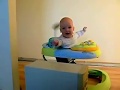 OUR BABY SON SMASHING A PC WITH A BIG SPOON