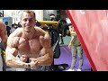 Natural Musclegod Robert Stan pumping chest home