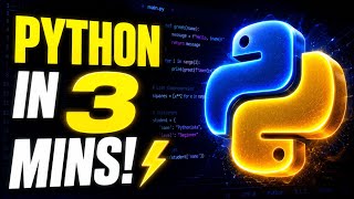 Learn Python Faster Than 95% of Beginners ( in 3 Minutes) ⚡ | Learn Python Basics in Hindi
