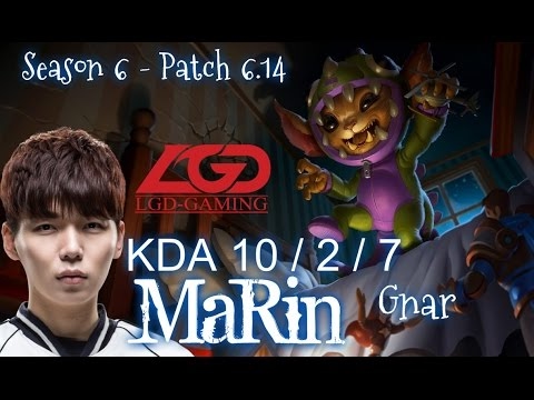 LGD MaRin GNAR vs KAYLE Top - Patch 6.14 KR Ranked | League of Legends