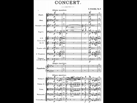Anton Arensky - Piano Concerto in F minor, Op.2