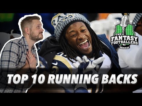 Fantasy Football 2018 - Top 10 Running Backs + Preseason Fever, Xena Battles - Ep. #581