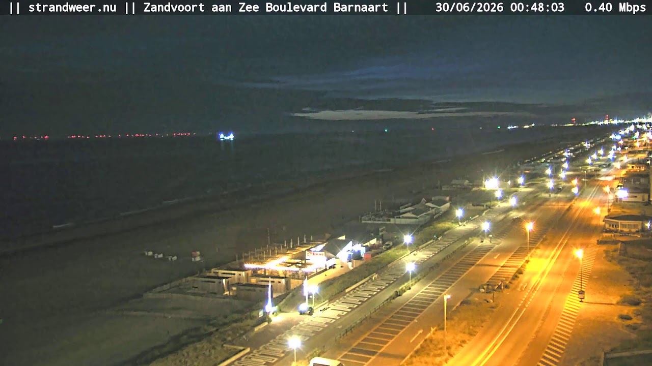Live webcam view of Zandvoort Boulevard and Beach Camera