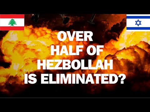 ISRAEL CLAIMS HALF OF HEZBOLLAH'S COMMANDERS ARE ELIMINATED #israel #hezbollah #war #airstrikes #idf