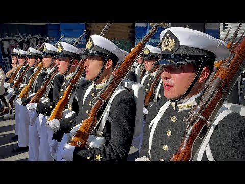 Escuela Naval - PASACALLE por Valparaiso - 21 de Mayo 2024 (4K-HD)
