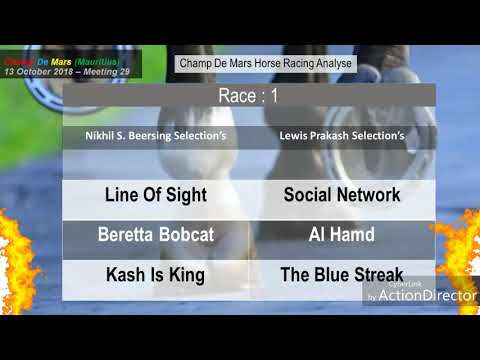 Champ De Mars Horse Racing Analyse (Meeting 29 - 13 October 2018)