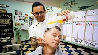 💈 Just Relax With This Soothing Hot Towel Shave | Starlite Barber Shop Mexico City
