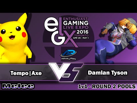 EGLX 2016   SSBM Singles R2 Pools   Tempo Axe vs Damian Tyson