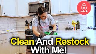 Clean my Airbnb Kitchen with me!