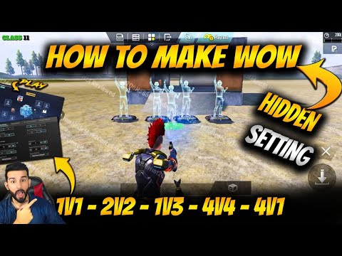 1v1, 2v2, 3v3, 4v4 MAP IN WOW MODE | MAKE 1v1, 2v2, 3v3, 4v4 MAP IN WOW MODE WITHOUT ROOM CARD