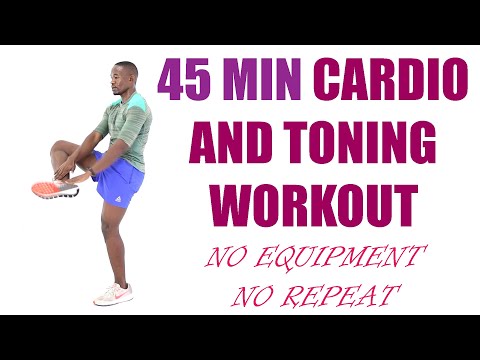 45 Minute Intense Running Workout at Home for Slimming 400 Calories