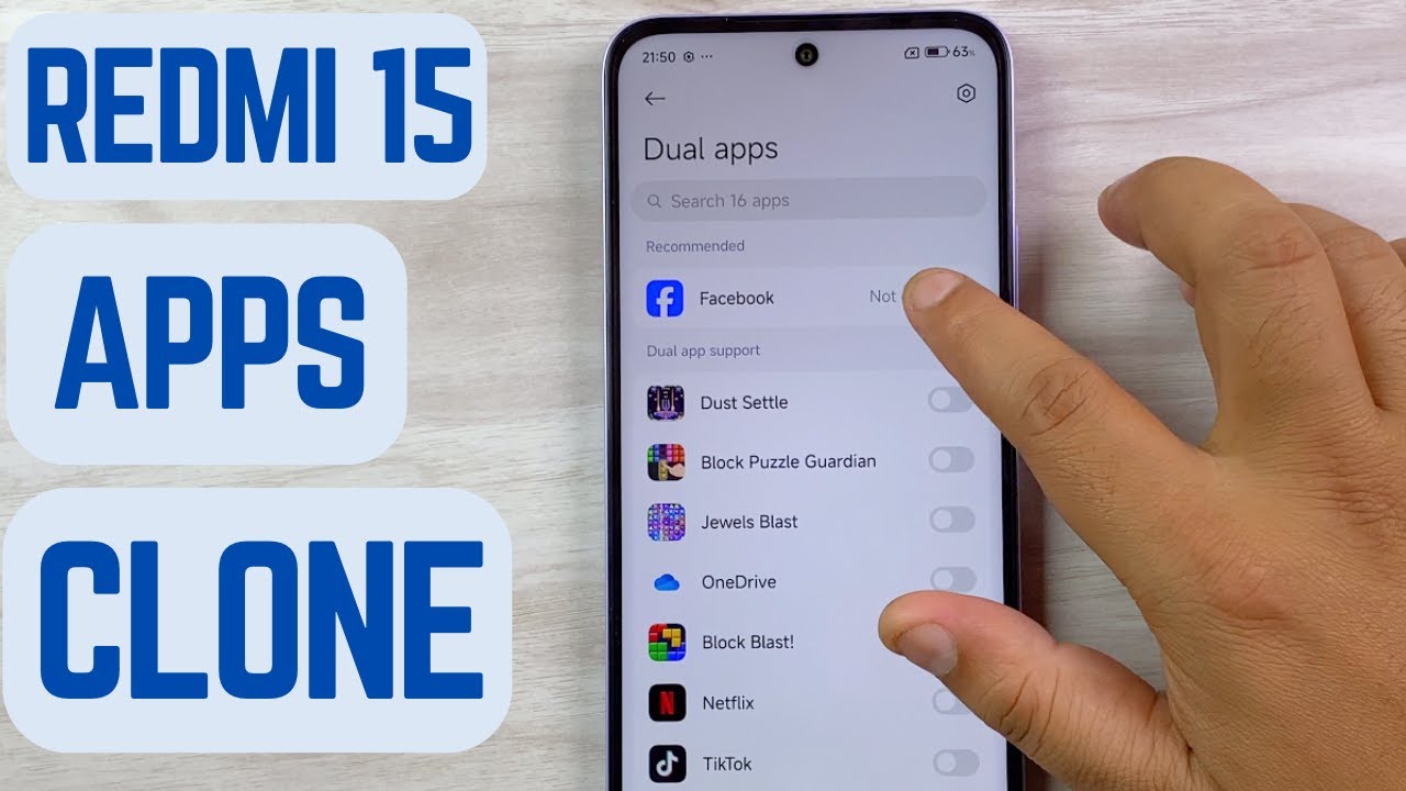 📱 Redmi 15 App Clone Feature | How to Clone Apps Easily