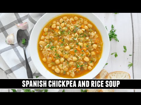 "Better than Chicken Noodle Soup" Spanish Chickpea and Rice Soup