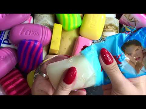 Güzel Türk sabunları içeren uluslararası sabun! ASMR SOAP HAUL Unboxing Unwrapping Opening - HUGE!