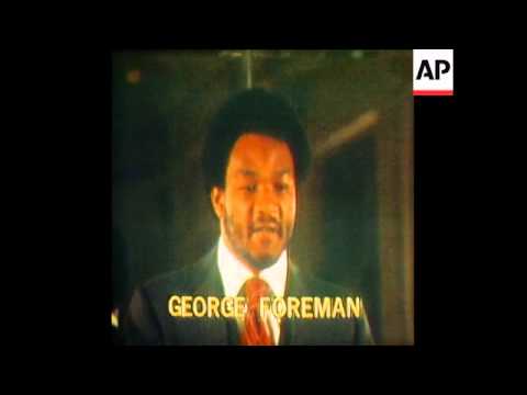 SYND 19 3 76 FOREMAN AND FRAZIER PRESS CONFERENCE