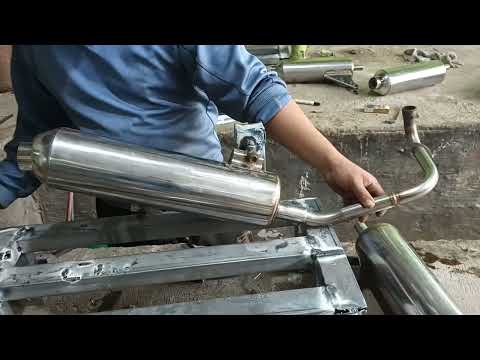 proses setting knalpot vario