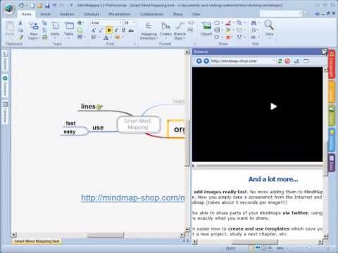 MindMapper 12 Professional - hyperlinks and connections