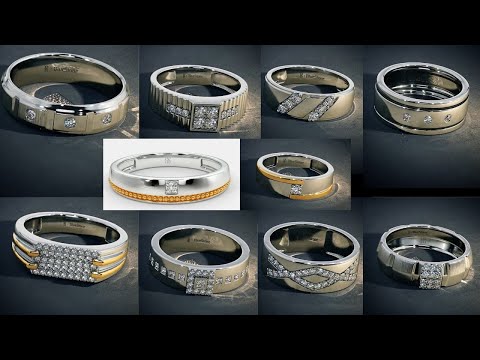 Men's Platinum Diamond Ring with Weight and Price...