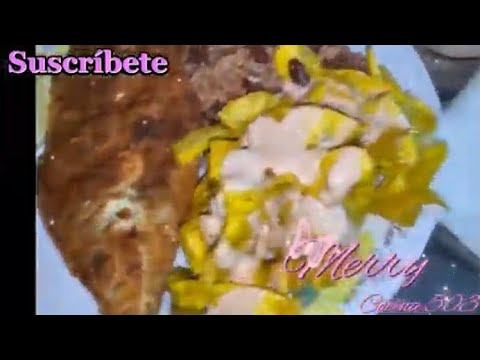 Pescado frito con tajadas de plátano verde receta Hondureña 🌸a mi manera❤️❤️❤️❤️