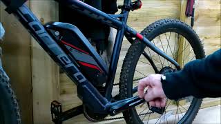 Carrera Vengeance Electric Mountain Bike battery fitting and removal