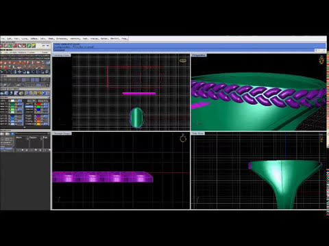 Matrix flow along surface