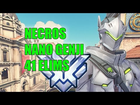 NECROS NANO GENJI 41 ELIMS POTG - TOP 500 OVERWATCH