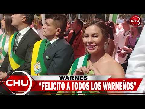 NOTAS - SANDRA MUÑOZ ALCALDESA DE COLPA BELGICA, PRESENTE EN LOS 106 AÑOZ DEL MUNICIPIO DE WARNES