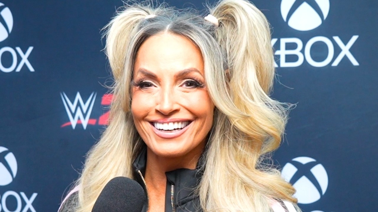 Trish Stratus on being everyone's first crush, WWE 2K26 & Evolution match with Tiffany Stratton | Denise Salcedo