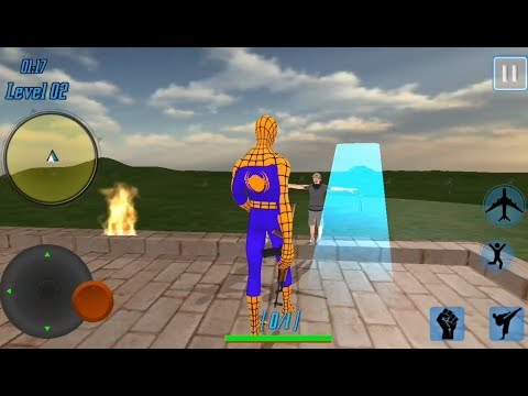 Flying Spider City Hero | Superhero Spider City Rescue - Android GamePlay