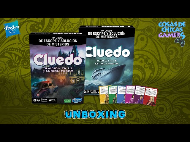 Vídeo relacionado con Hasbro Gaming Cluedo Escape: Misterio en el Hotel Black, Juegos de Detectives, Estrategia y Acertijos, Tablero Expandible, Escape Room, Idea de Regalo, Multijugador, Familia y Amigos