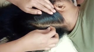 ASMR ✨ Real Person Soft Spoken Scalp Inspection  & Deep Sleep 😴😴#sleep #hair #asmr #tingles