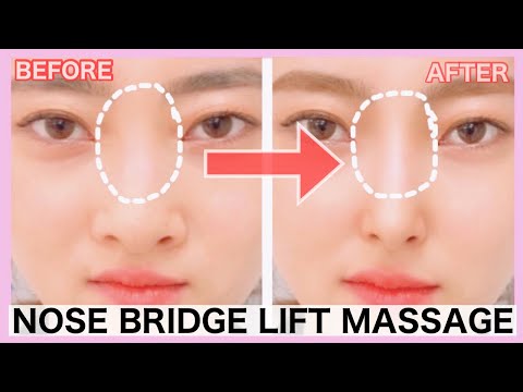 Nose Bridge Lift Massage! Reshape, Sharpen Your Nose, Reduce Fat Nose Without Surgery