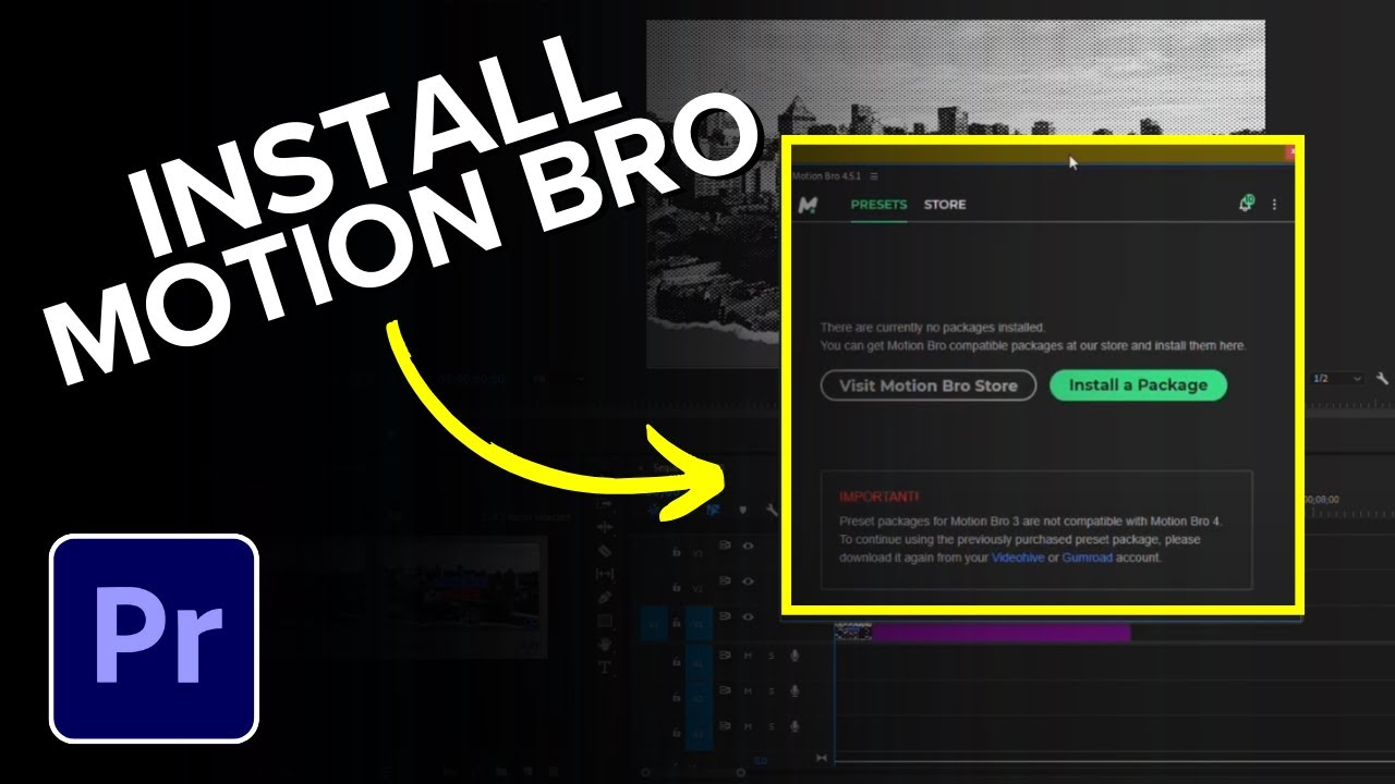 How to Install Motion Bro in Premiere Pro
