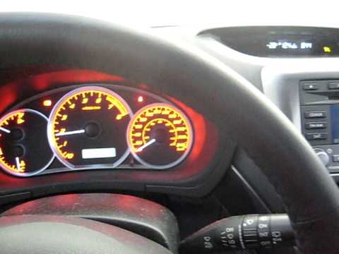 Subaru WRX 08 cold start