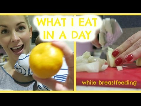 WHAT I EAT IN A DAY WHILE BREASTFEEDING AND LOSING BABY WEIGHT Video