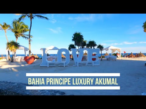 Bahia Principe Luxury Akumal pool+ Sian Ka’an beach 4K walkabout . Mexico 🇲🇽