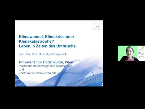 Vortrag von Prof. Helga Kromp-Kolb zur Klimakrise auf Einladung des Klimaclubs GRG 11