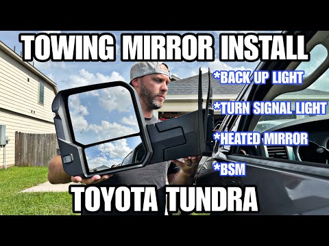 How to guide on installing Towing Mirrors / Toyota Tundra / 2007 - 2021