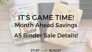 It's Game Time | Month Ahead Savings | A5 Binder Sale Details