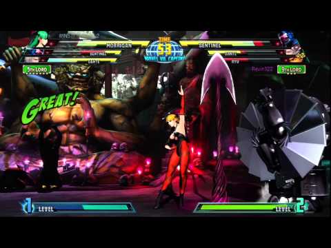 Marvel vs Capcom 3 jman_1984 (Morrigan, Dante, Sentinel) vs Revin122 (Dante, Ryu, Sentinel)