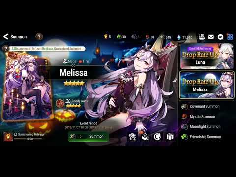 I did summon 'til I got this Loli Vampire... *Vampire Melissa Banner Summon... (Epic 7)