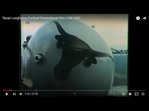 Texas Longhorns Football Promotional Film (1981/82)