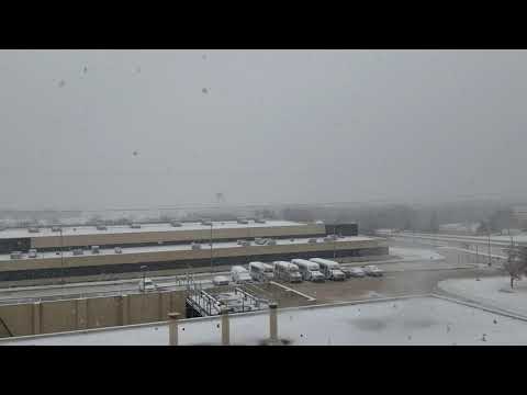 Snow in Norman, Oklahoma on Dec 13th 2020